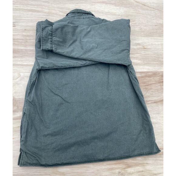 Wolverine Mens Green XL Button Down Lined Jacket Shirt Outdoors Warm Workwear - Picture 7 of 8